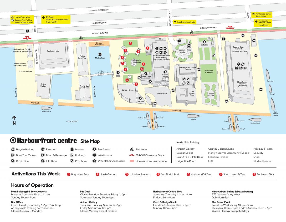 नक्शे के Harbourfront केंद्र में पार्किंग