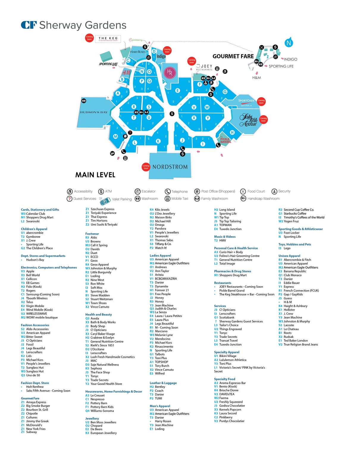 नक्शे के Sherway गार्डन
