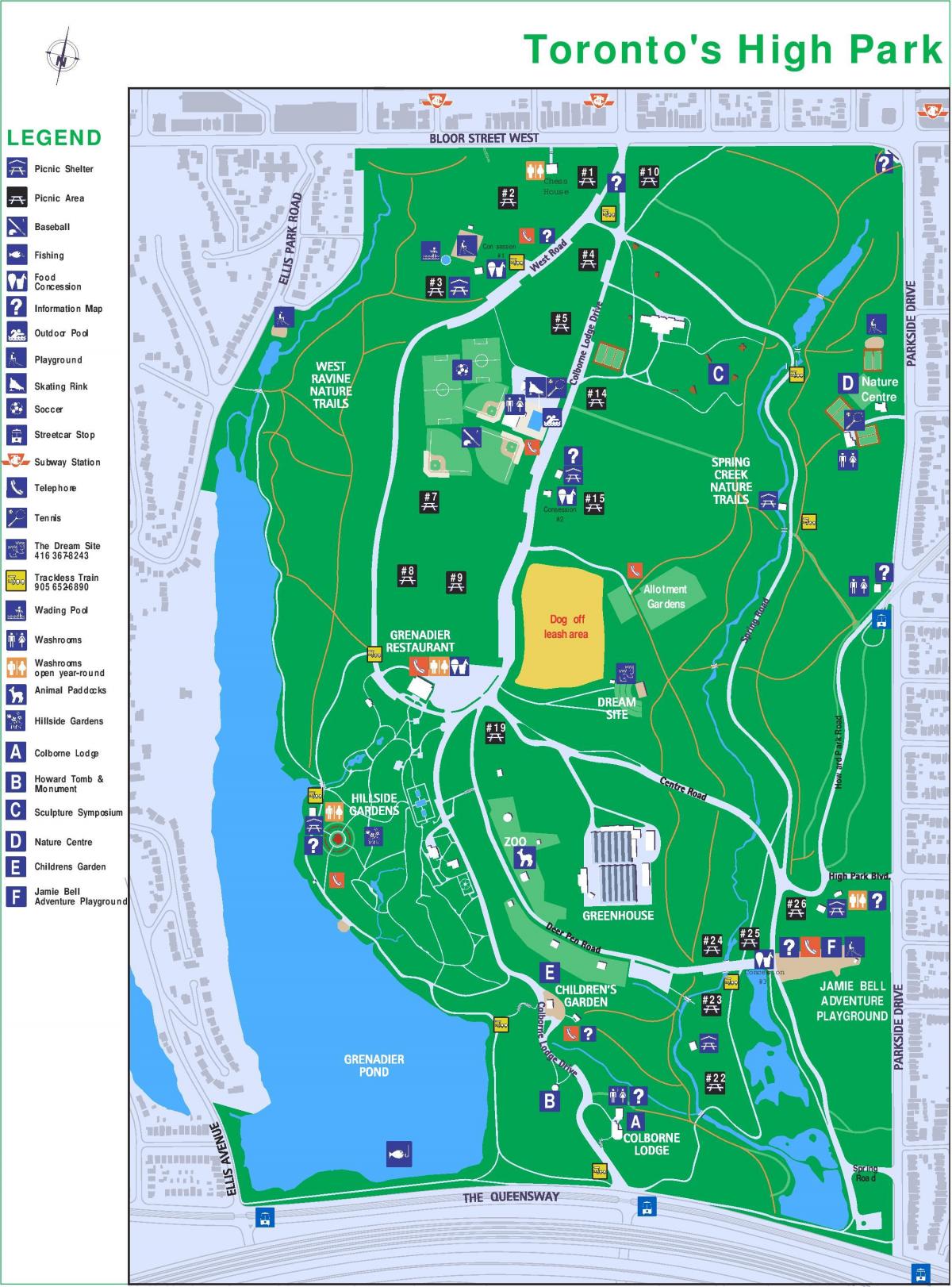 नक्शे के उच्च पार्क टोरंटो कथा