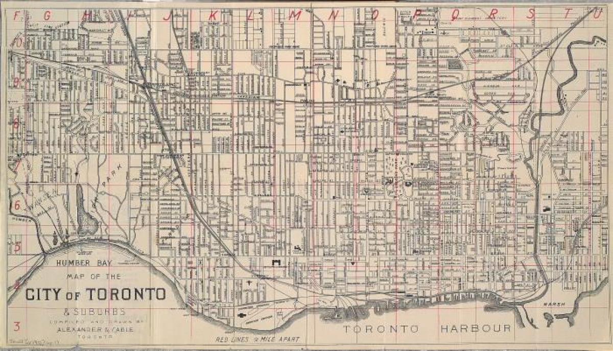 नक्शे के टोरंटो 1902