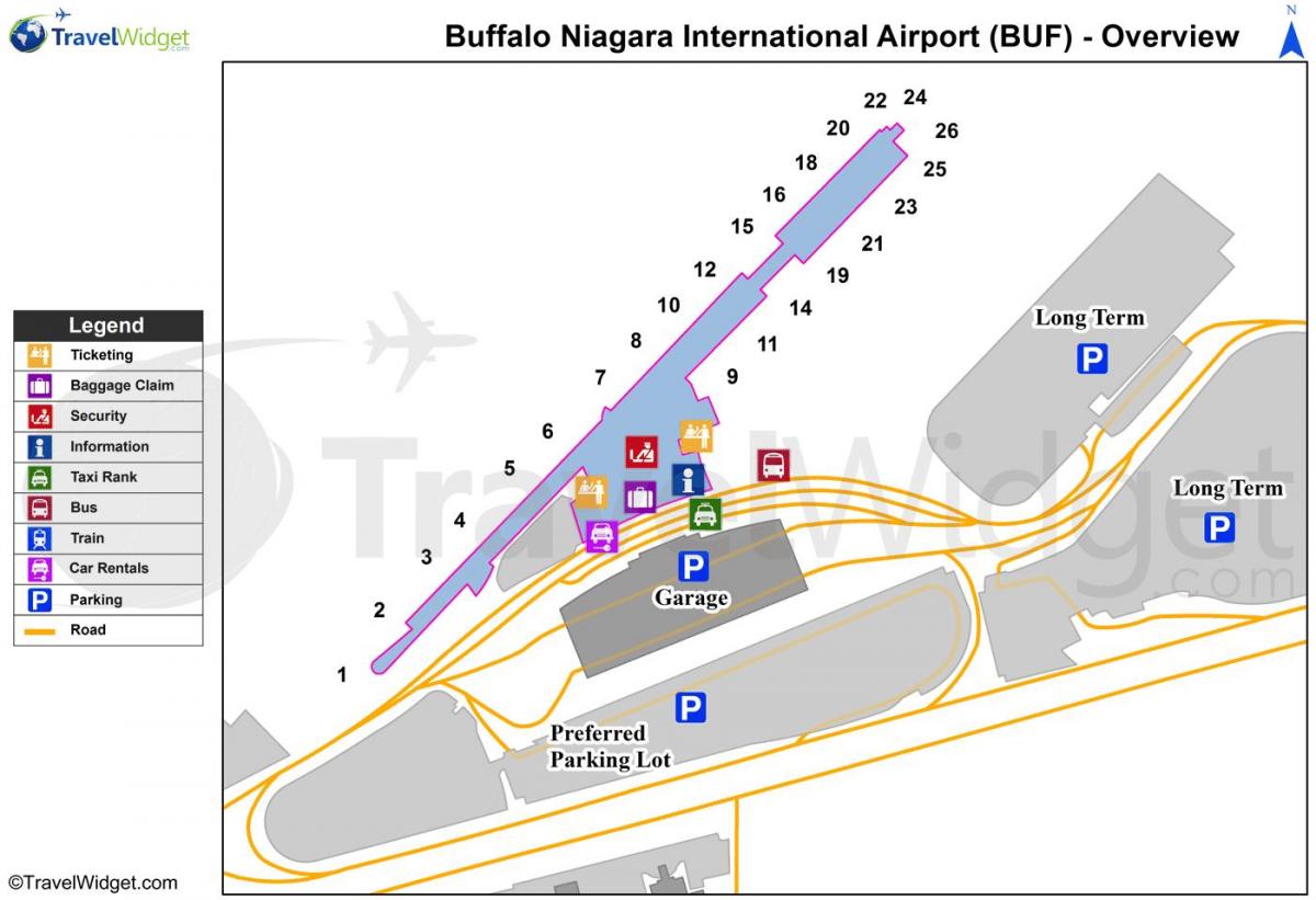 नक्शे की भैंस नियाग्रा हवाई अड्डे