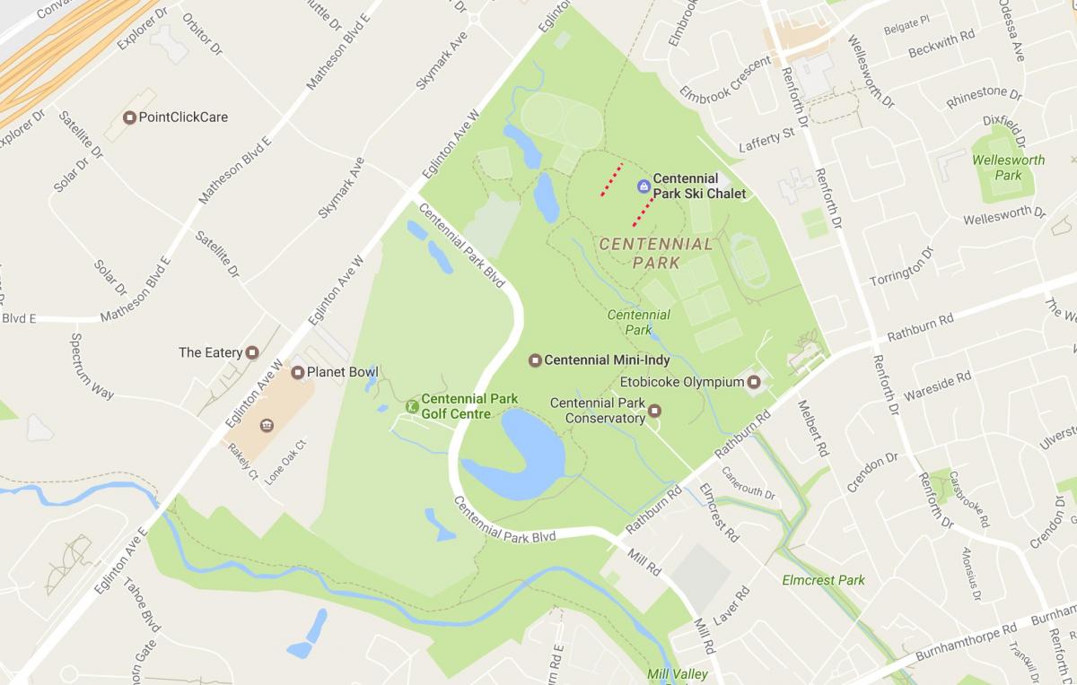 नक्शे के सौ साल का पार्क का पड़ोस टोरंटो