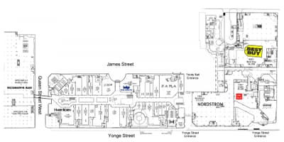 नक्शे के टोरंटो खाया केंद्र स्तर 3