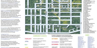 नक्शे के Cabbagetown घटनाओं टोरंटो