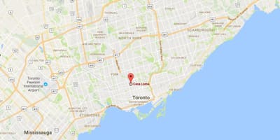 नक्शे के Casa Loma जिला टोरंटो