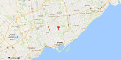 नक्शे के Davisville Village जिला टोरंटो