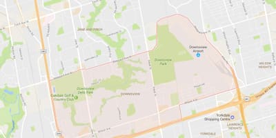 नक्शे के Downsview पड़ोस टोरंटो