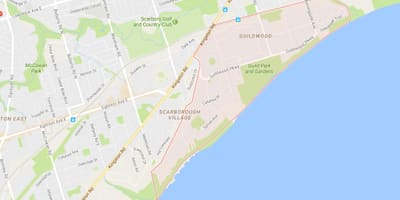 नक्शे के Guildwood पड़ोस टोरंटो