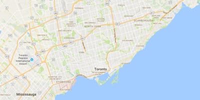 नक्शे के Mimico जिला टोरंटो