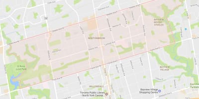 नक्शे के Newtonbrook पड़ोस टोरंटो