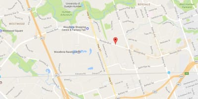 नक्शे के Rexdale boulevard टोरंटो