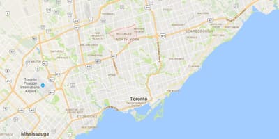 नक्शे के Willowdale जिला टोरंटो