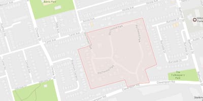 नक्शे के Wychwood पार्क का पड़ोस टोरंटो