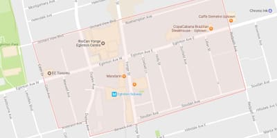 नक्शे के Yonge Eglinton और पड़ोस टोरंटो