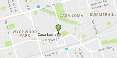 नक्शे के कासा Loma टोरंटो