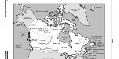 मानचित्र पर टोरंटो कनाडा