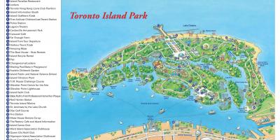नक्शे के टोरंटो द्वीप पार्क