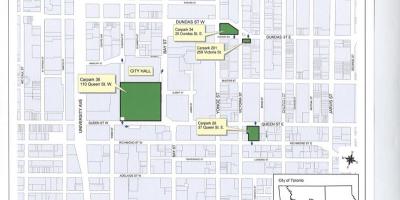 नक्शे के टोरंटो सिटी हॉल पार्किंग