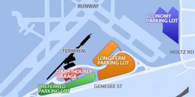 नक्शे की भैंस नियाग्रा हवाई अड्डे के पार्किंग