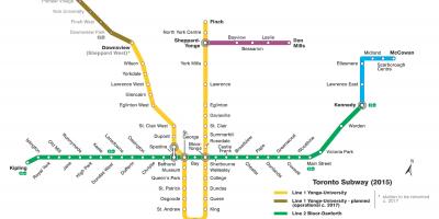 के नक्शे, मेट्रो टोरंटो