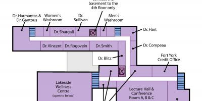 नक्शे के सेंट जोसेफ स्वास्थ्य केंद्र टोरंटो Sunnyside स्तर 2